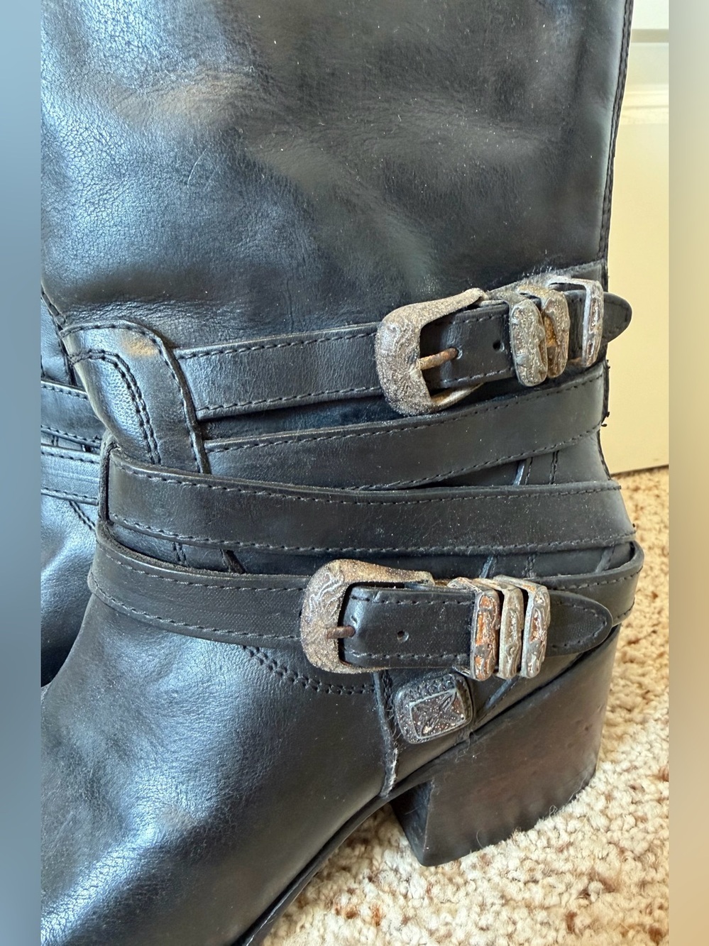 Freebird Pikes Handmade Leather Boots in Black, Size 9 - Picture 2 of 11